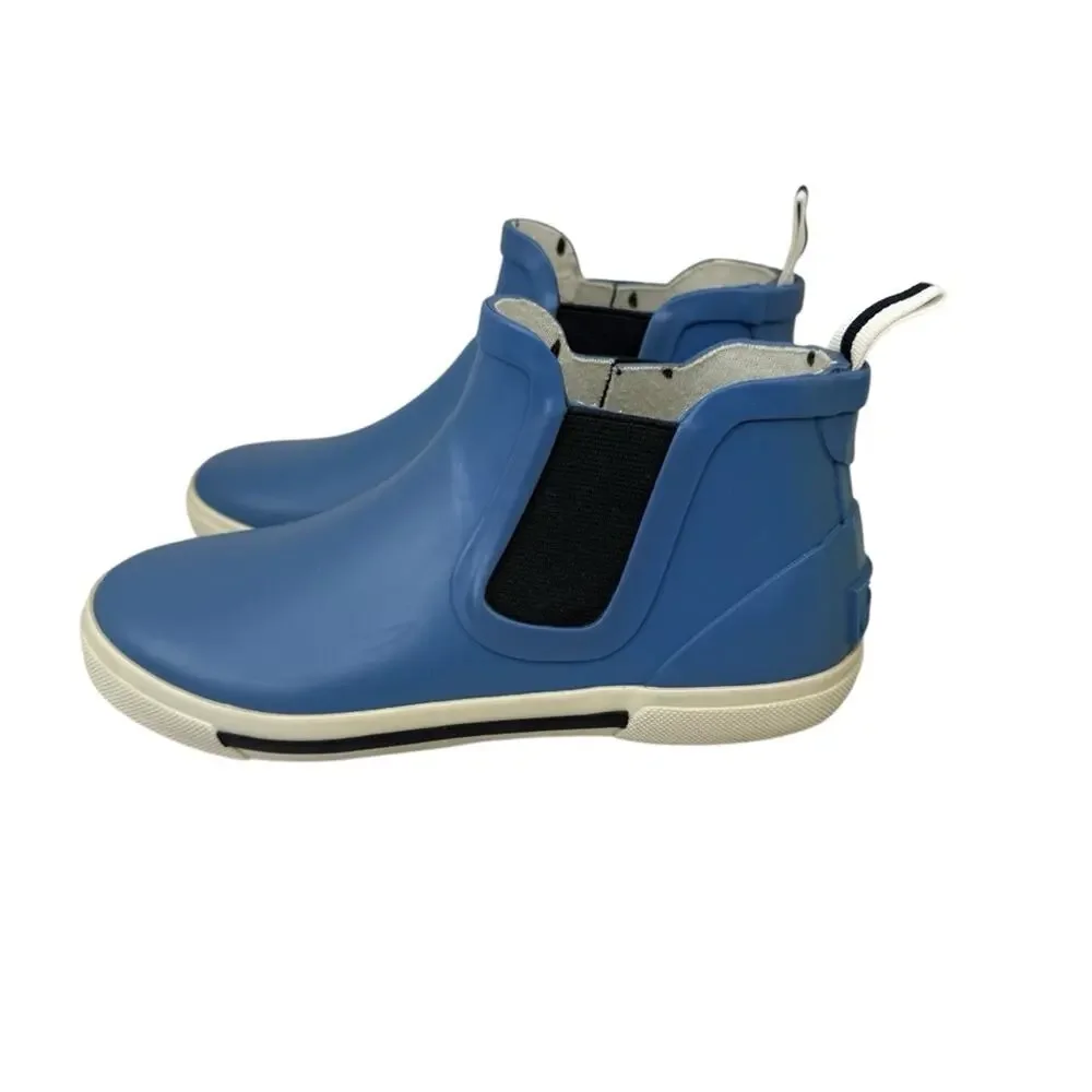 JOULES Rainwell Short Height Slip On Light Blue Rain Boots Kids (US Sz 2 )